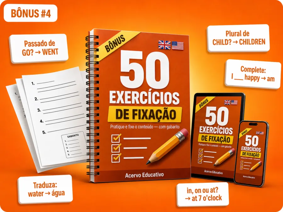 Bônus 4 — 50 Exercícios de Fixação